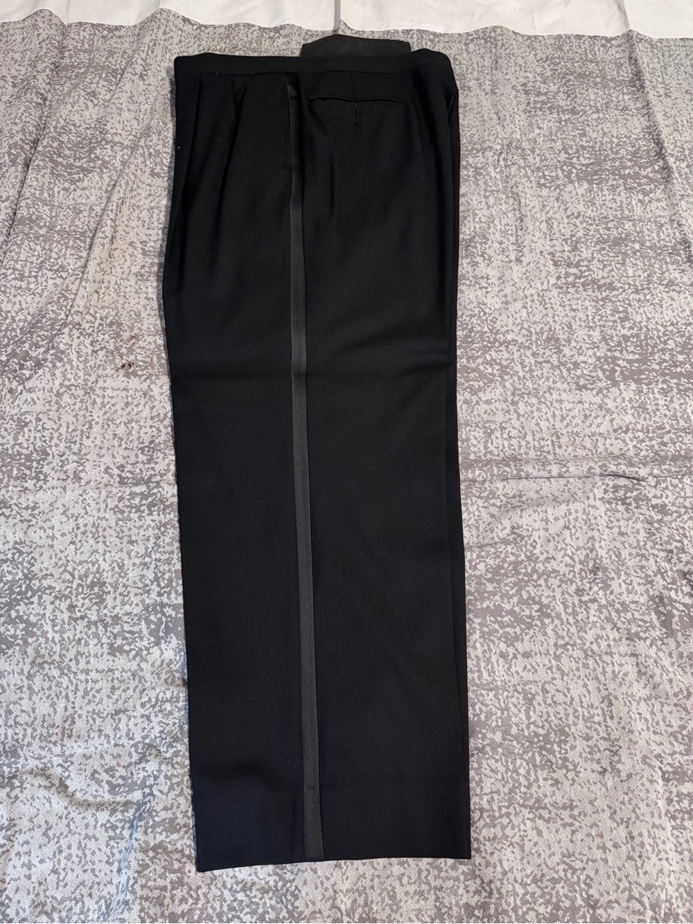Jos. A. Bank Black Wool Dress Pants with Satin Side Stripe